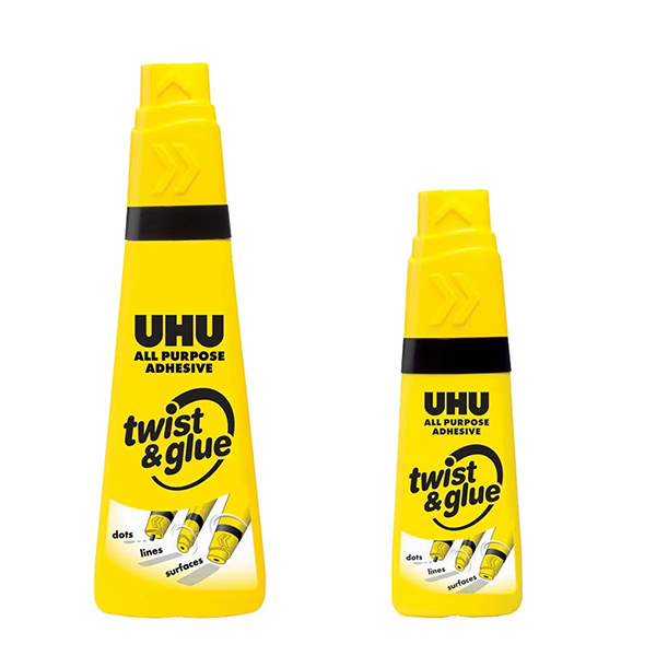 Colle UHU Twist & Glue sans solvant multi matériaux - 35 ml