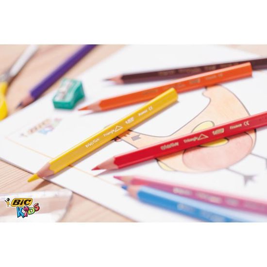 Paquet De 12 Crayons De Couleur Bic Kids