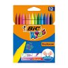12 crayons pastel craie grasse bic plasticolor tunisie