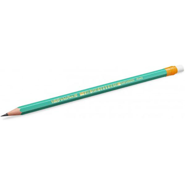 Paquet de 12 Crayons à papier BIC Evolution Original 655 HB 2 avec Gomme 