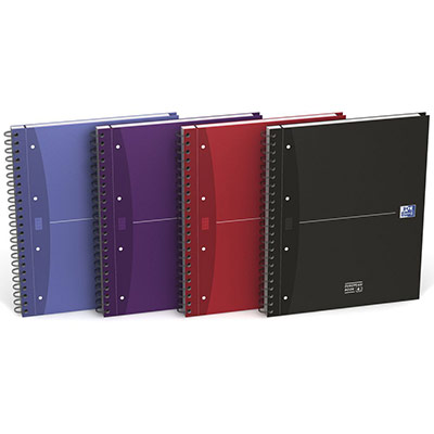 CAHIER SPIRALE 240 PAGES AVEC 5 INTERCALAIRES ,COUVERTURE RIGIDE