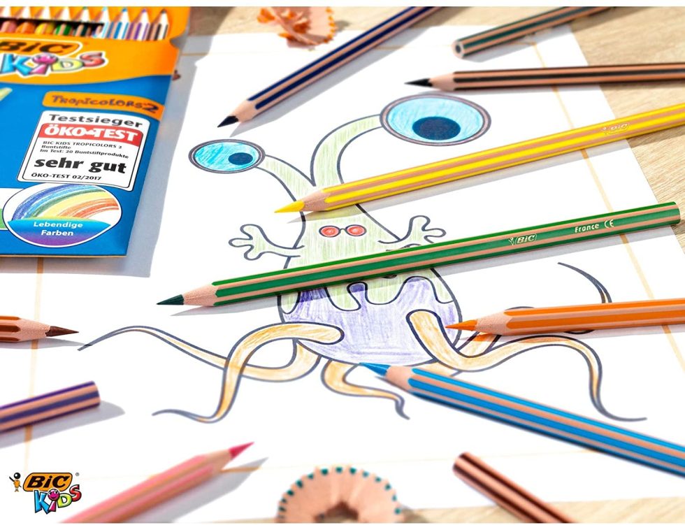 BIC 950522 Kids Evolution Rayures Crayons de couleur tunisie prix