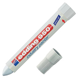 edding 950 Marqueur spécial industrie - blanc - 1 stylo - pointe