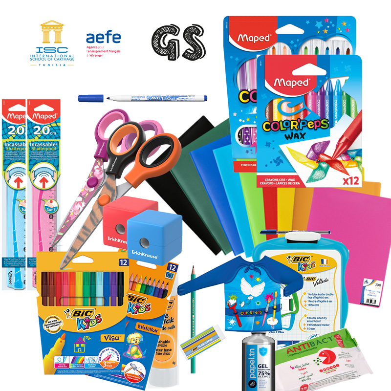 Pack Fourniture Scolaire Ecole ISC Tunis GS