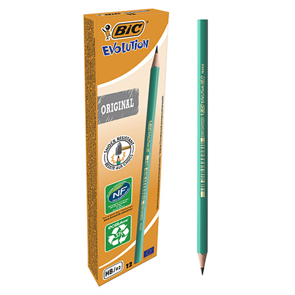 Paquet de 12 Crayons à papier BIC Evolution Original 650 HB 2