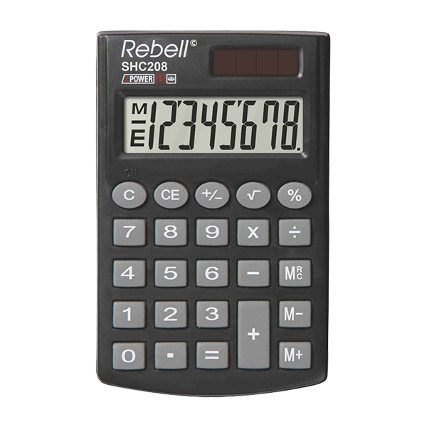 Calculatrice de poche Rebell SHC208