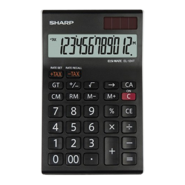 Calculatrice Sharp EL-124T-WH