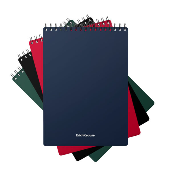 Bloc-notes relié ErichKrause® Classic, assorti, А5, 60 feuilles, quadrillé, couverture plastique