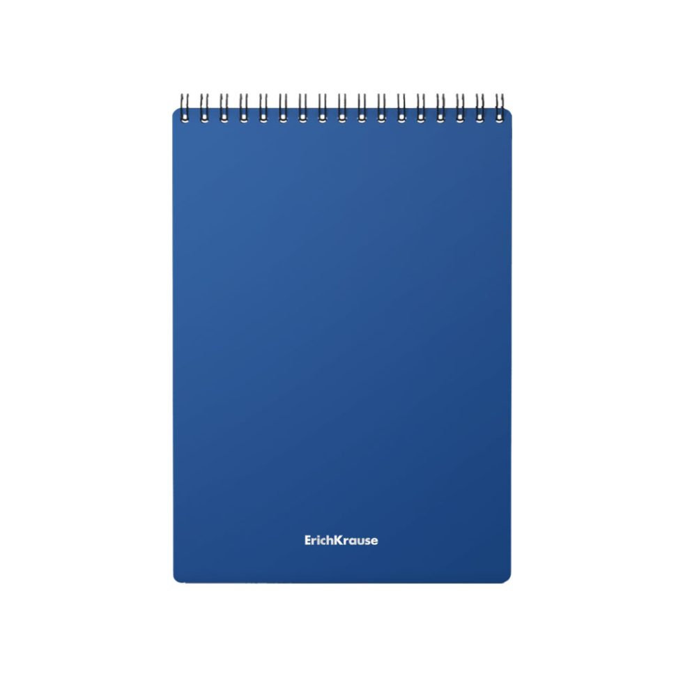 Bloc-notes relié ErichKrause® Classic, bleu foncé, А5, 60 feuilles, quadrillé, couverture plastique