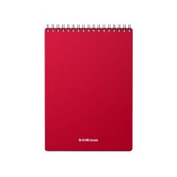 Bloc-notes relié ErichKrause® Classic, rouge foncé, А5, 60 feuilles, quadrillé, couverture plastique