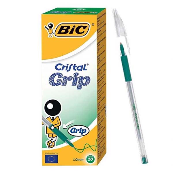 Pack de 20 Stylos à Bille BIC Cristal GRIP - Vert