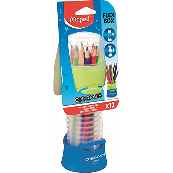 Crayons coul. 12/18 squeezy tube Maped