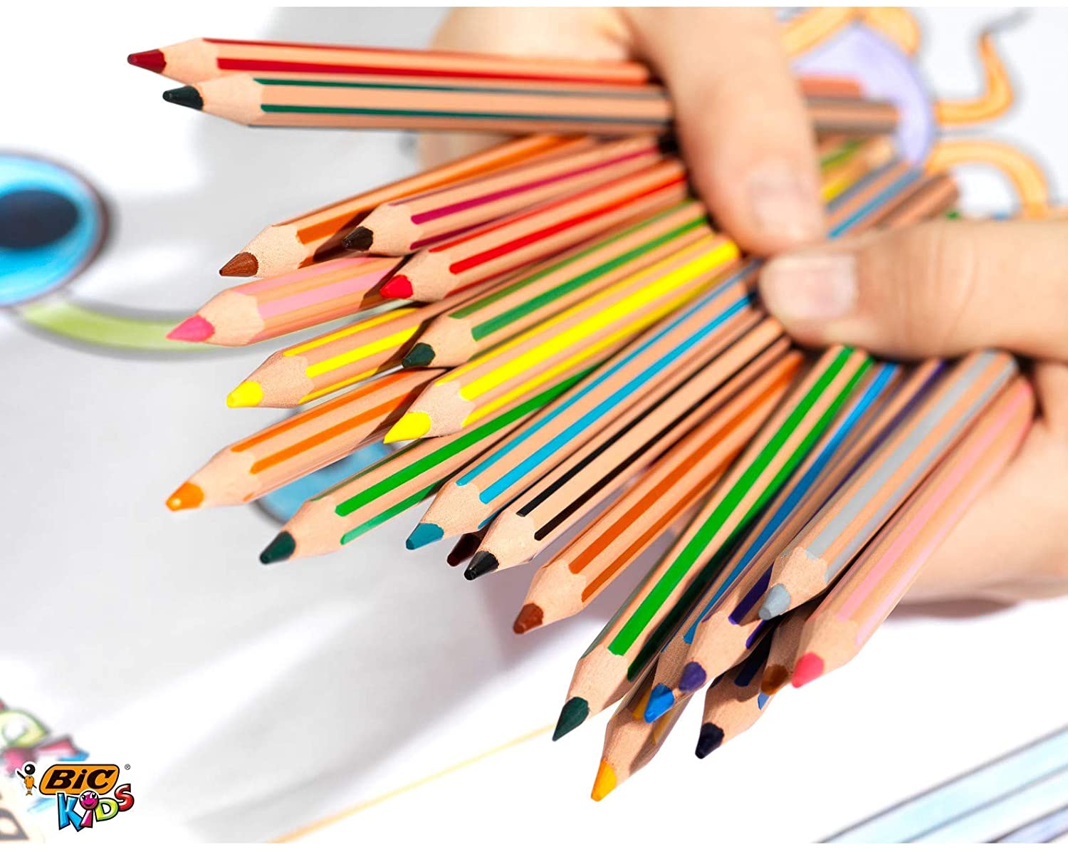 Crayon Coloriage Bic Kids Evolution Stripes 24 