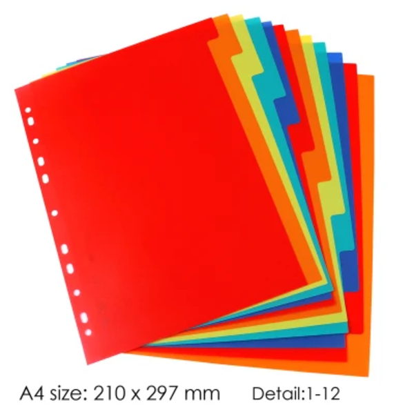 Achetez des intercalaires feuilles de séparation A4 230 g/m² rouge