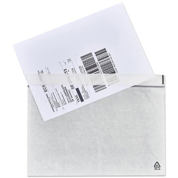 Q-CONNECT pochette documents, A5, PP transparent, fermeture à