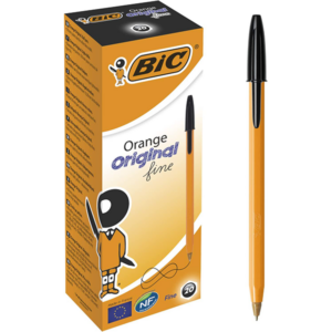 Box-de-20-Stylos-Bille-Bic-Orange-Fine-Original-Pointe-Fine-Noir-Papel-Tunisie