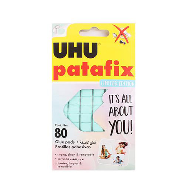 Etui de 56 pastilles adhésives Patafix détachable Transparent UHU