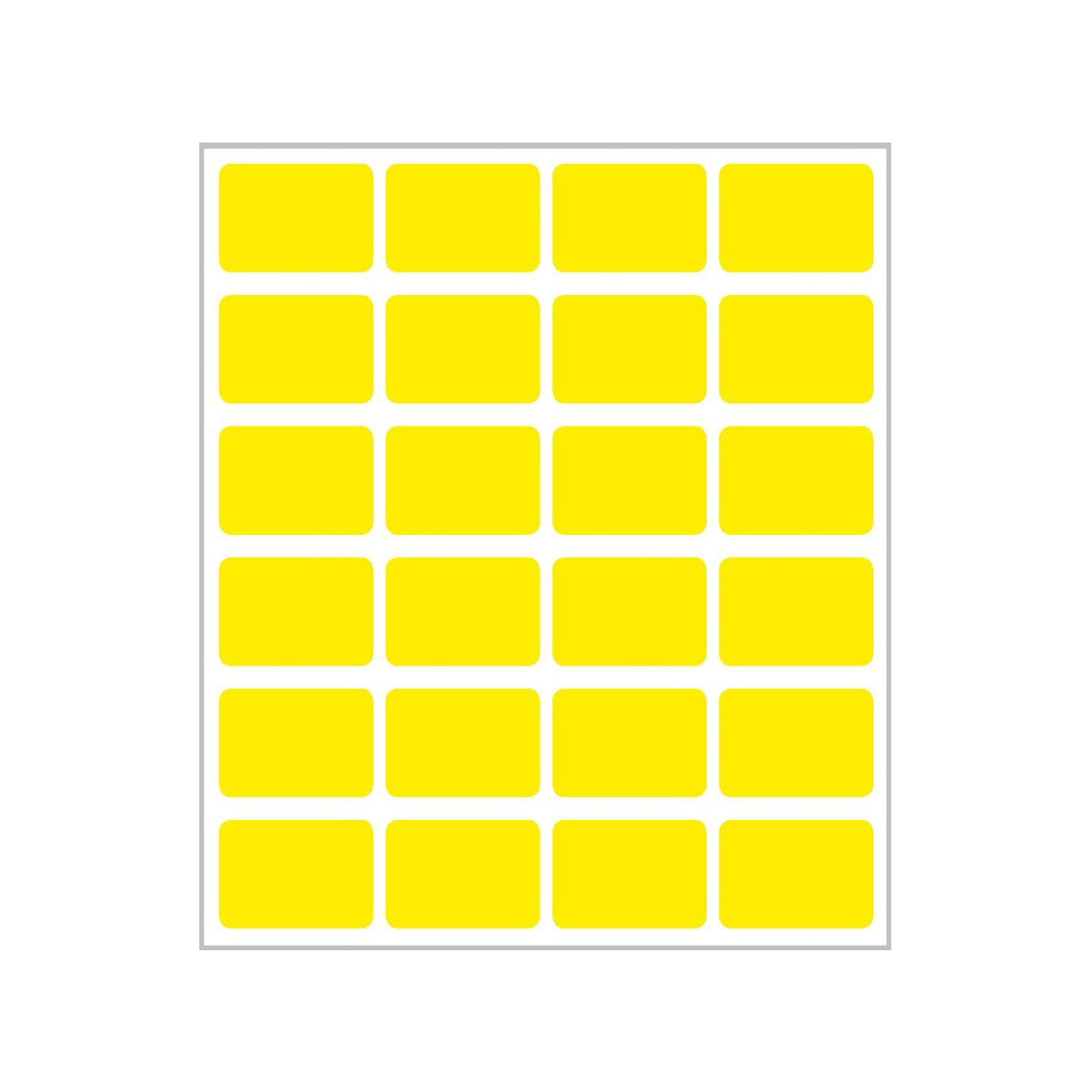 Etiquettes-Gommees-Jaune-15x20-mm-Papel-Tunisie